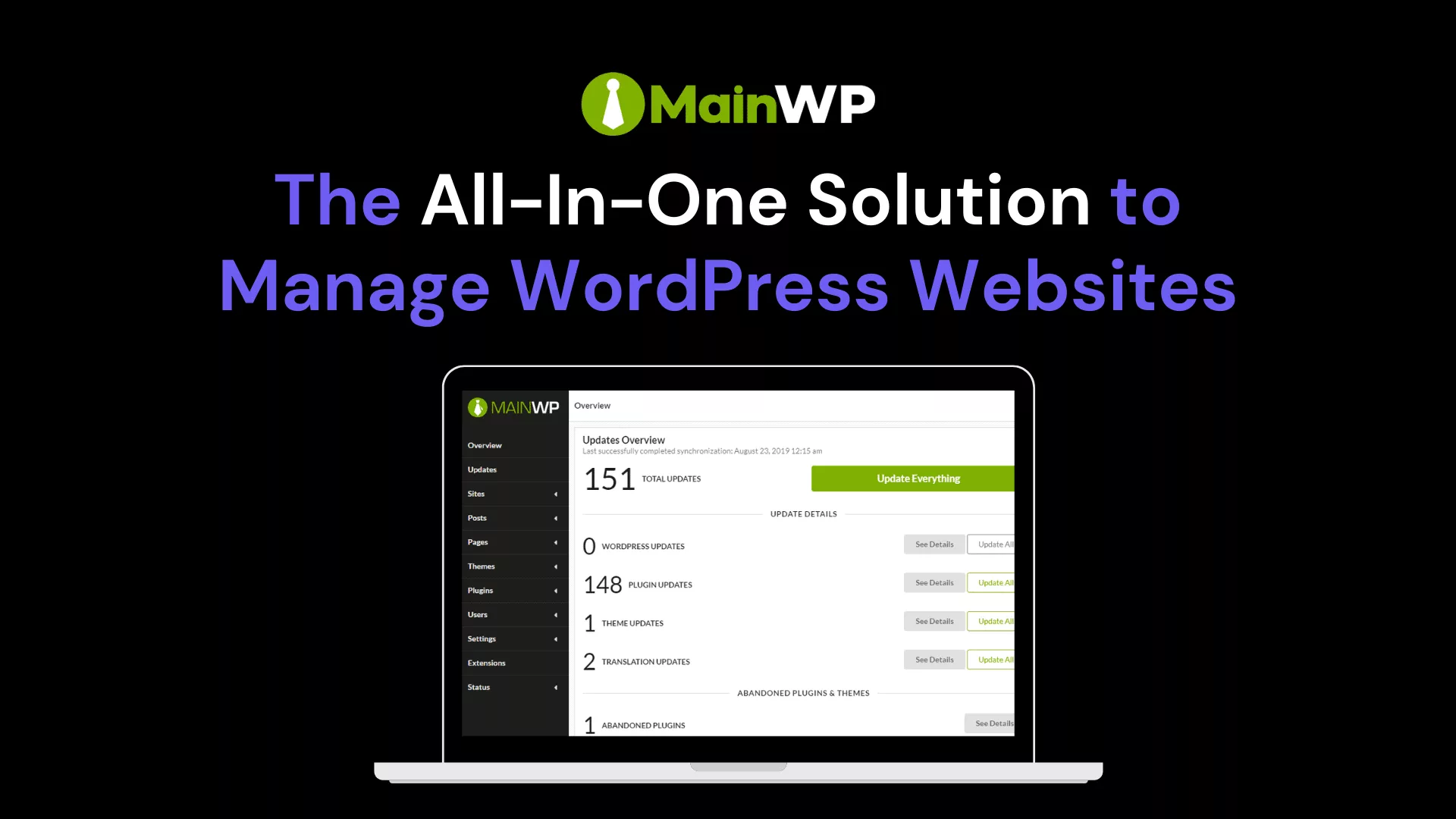 MainWP – The All-In-One Solution to Manage WordPress Websites