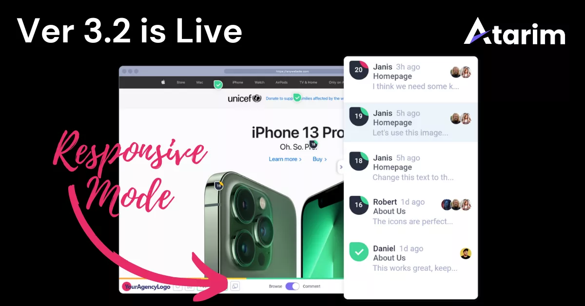 Ver 3.2 is LIVE - Responsive Mode, Rich Text, Internal Tasks and much much more...