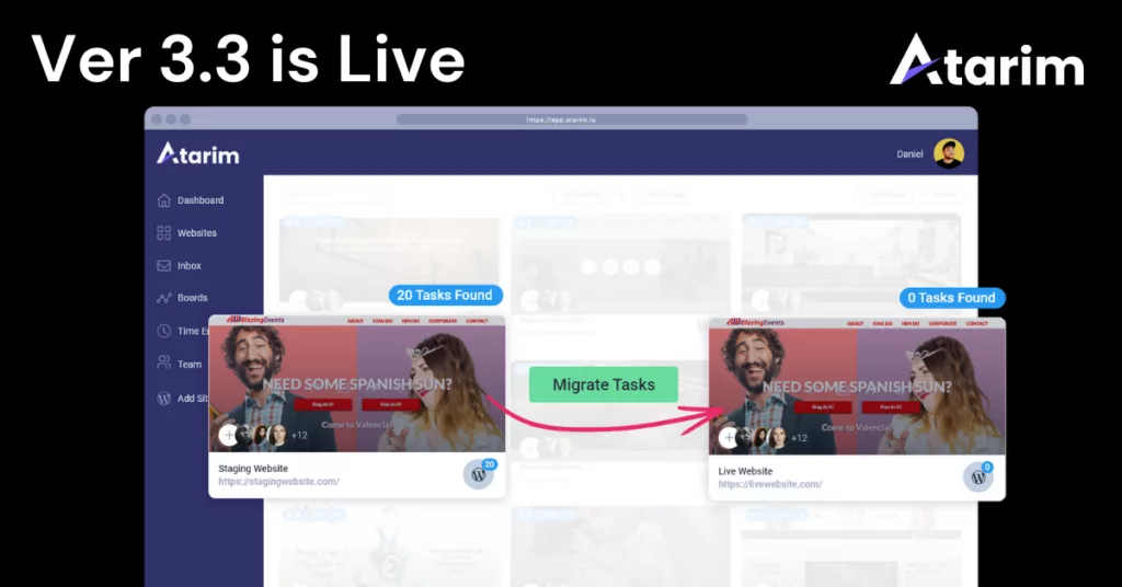 Ver 3.3 is LIVE - Merge Sites, Three New Integrations, User Permissions & More...