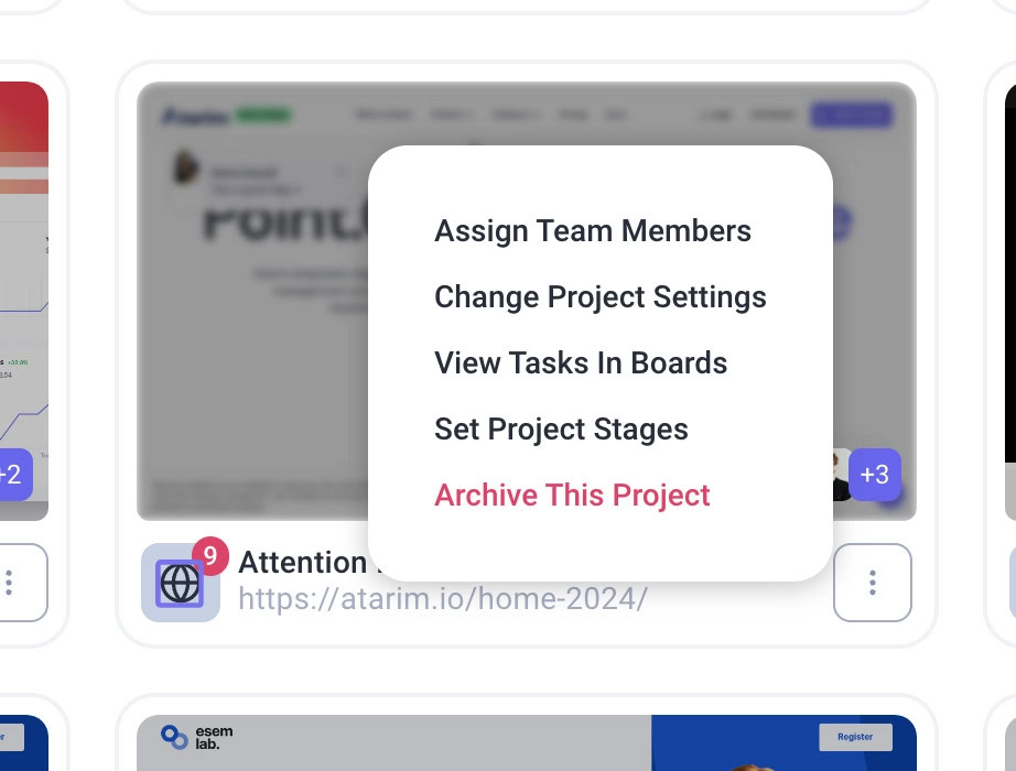 Permanently Delete Projects