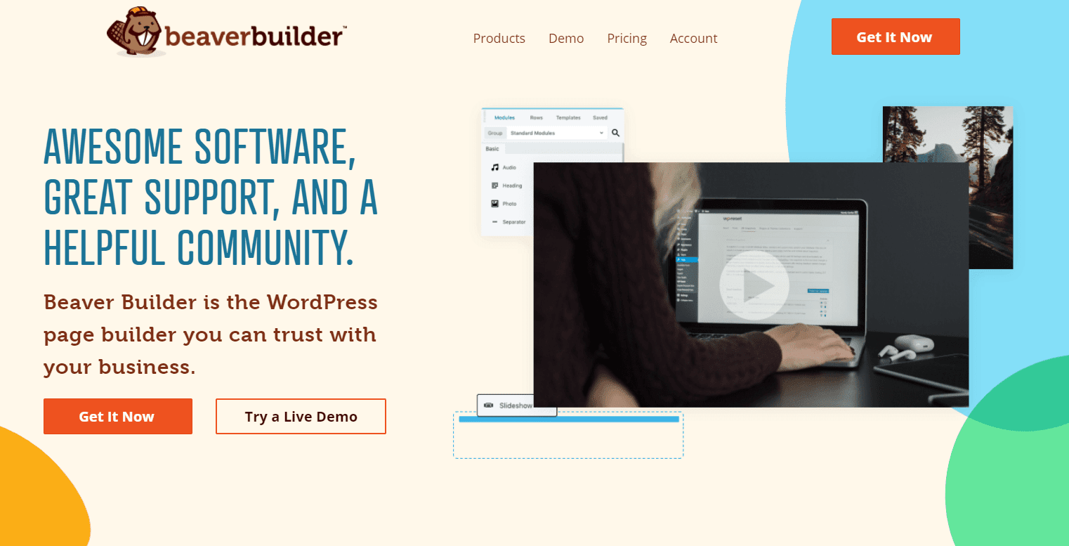beaver builder homepage featured image