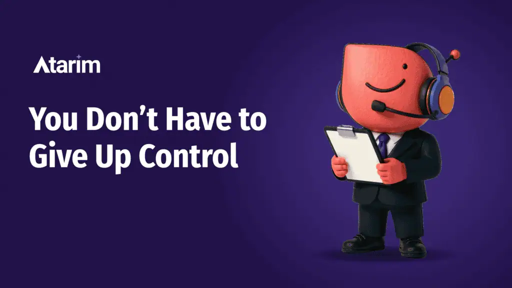you don't have to give up control