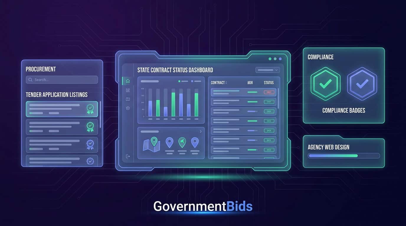 GovernmentBids procurement portal illustration