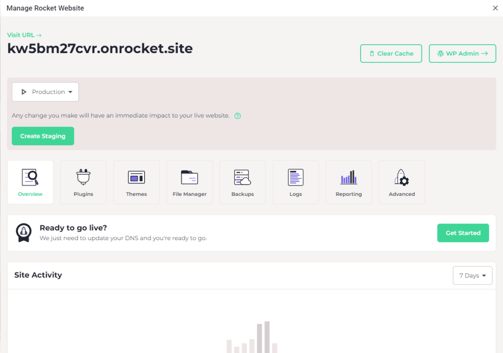 Visual collaboration open on the new staging site