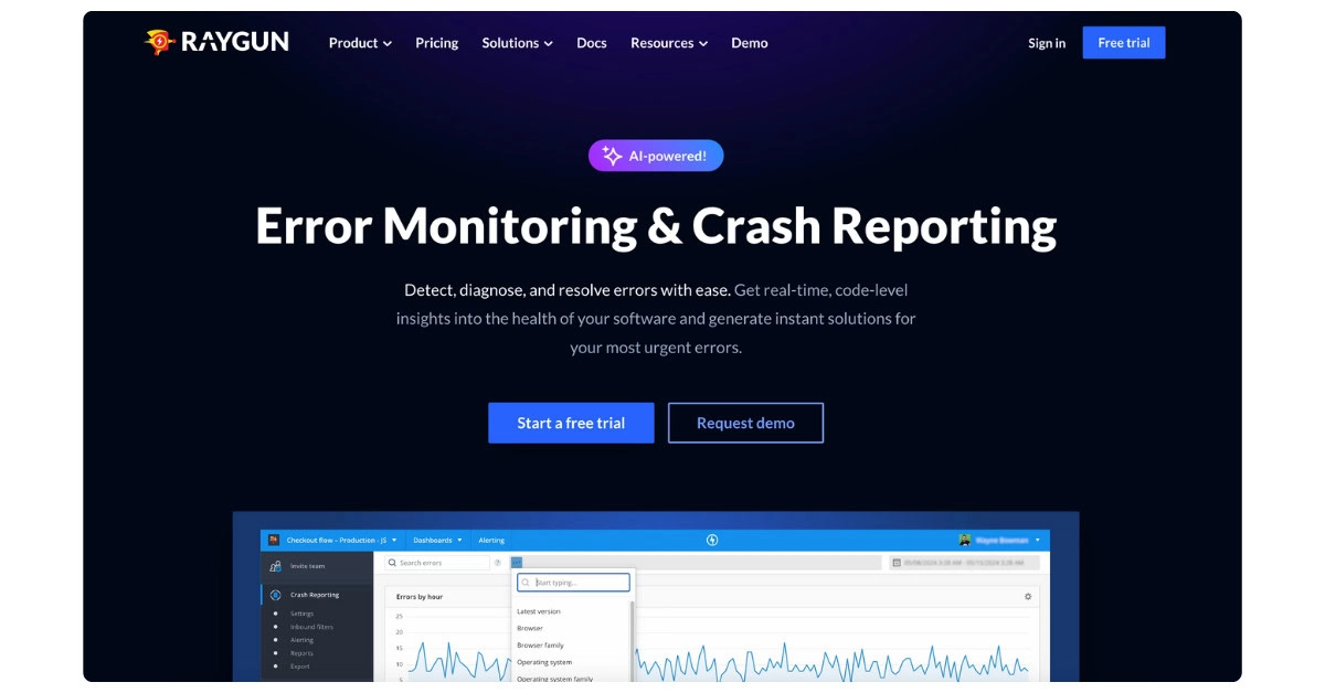 Raygub- Website Error Reporting Tool