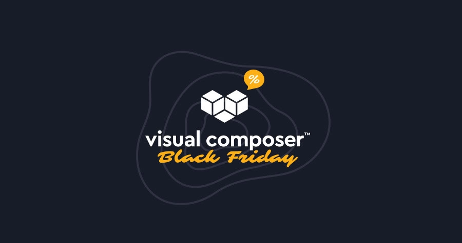 Visual Composer website builder logo for Black Friday 2024 premium plans offer